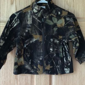 Boys 4/5T Columbia Full zip fleece jacket Camo